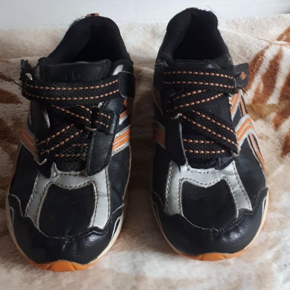 ATHLETIC WORKS | Boys Athletic Shoes Blue Orange Size 12 - Picture 2 of 8